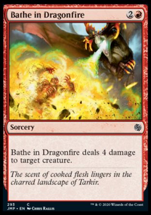 (293) Magic The Gathering Jumpstart Single: Bathe in Dragonfire  Common