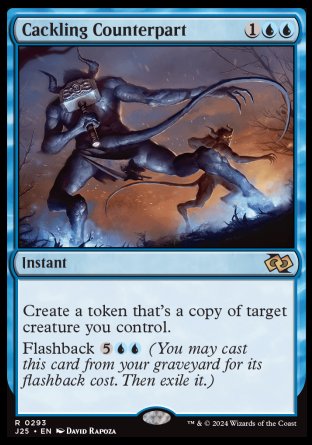 (293) Magic The Gathering Foundations Jumpstart Single: Cackling Counterpart  Rare