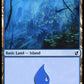 (293) Magic The Gathering Commander 2019 Single: Island (V.3)  Land