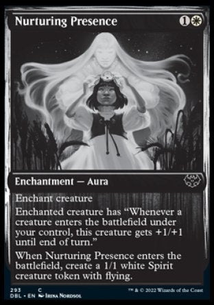 (293) Magic The Gathering Innistrad: Double Feature Single: Nurturing Presence Holo Common
