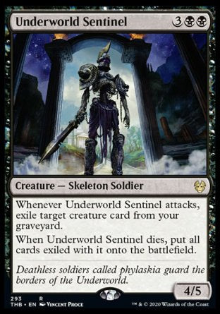 (293) Magic The Gathering Theros Beyond Death: Extras Single: Underworld Sentinel  Rare
