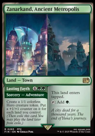 (293) Magic The Gathering Magic: The Gathering - FINAL FANTASY Single: Zanarkand, Ancient Metropolis // Lasting Fayth Holo Rare
