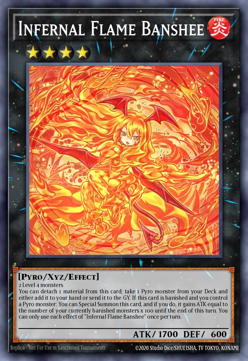(120) YuGiOh TCG MP24: 25th Anniversary Tin: Dueling Mirrors Single: Infernal Flame Banshee  Secret Rare
