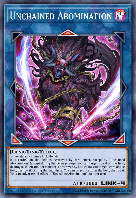 (175) YuGiOh TCG MP20: 2020 Tin of Lost Memories Mega Pack Single: Unchained Abomination  Secret Rare