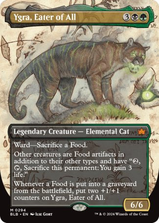 (294) Magic The Gathering Bloomburrow: Extras Single: Ygra, Eater of All  Mythic