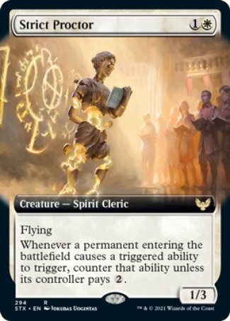 (294) Magic The Gathering Strixhaven: School of Mages: Extras Single: Strict Proctor  Rare