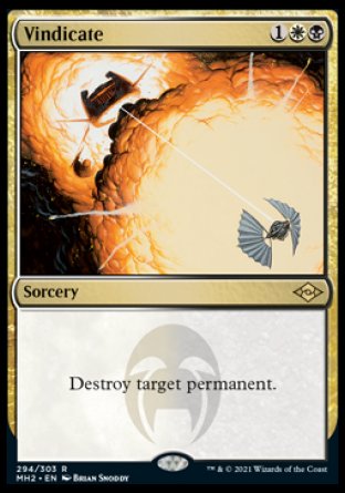 (294) Magic The Gathering Modern Horizons 2 Single: Vindicate (V.2)  Rare