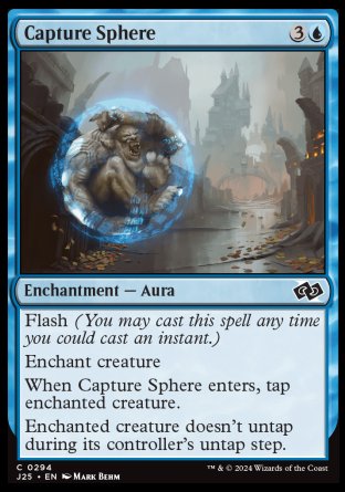 (294) Magic The Gathering Foundations Jumpstart Single: Capture Sphere  Common