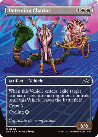 (294) Magic The Gathering Aetherdrift: Extras Single: Detention Chariot Holo Uncommon