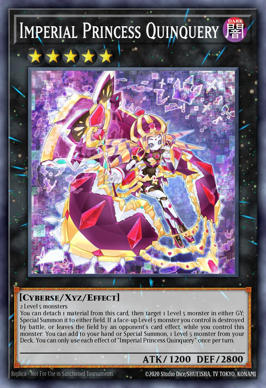 (045) YuGiOh TCG JUSH: Justice Hunters Single: Imperial Princess Quinquery  Rare