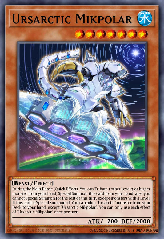 (027) YuGiOh TCG ANGU: Ancient Guardians Single: Ursarctic Mikpolar  Super Rare