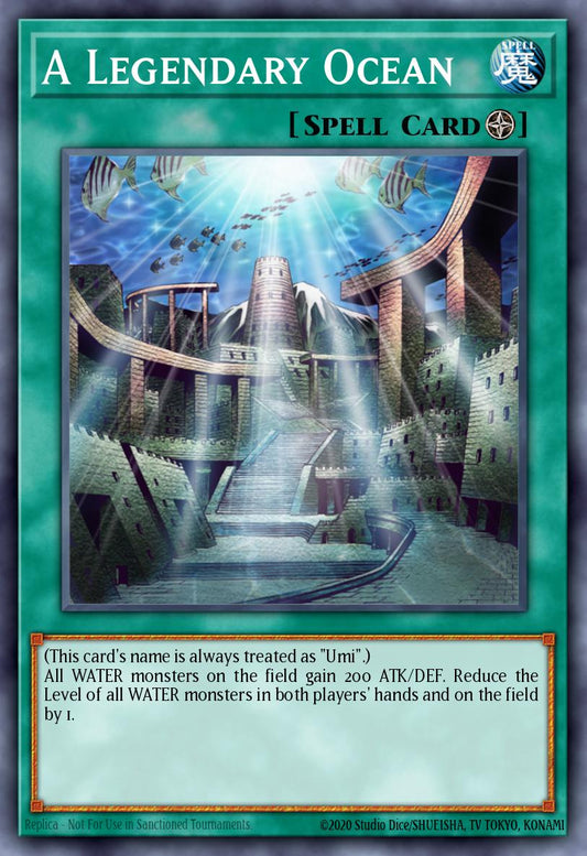 (187) YuGiOh TCG DB2: Dark Beginning 2 Single: A Legendary Ocean  Common