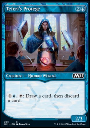 (295) Magic The Gathering Core 2021: Extras Single: Teferi's Protege  Common