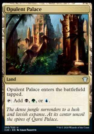 (295/322) Magic The Gathering Commander: Ikoria Single: Opulent Palace  Uncommon