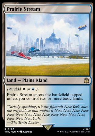 (295) Magic The Gathering Universes Beyond: Doctor Who Single: Prairie Stream Holo Rare