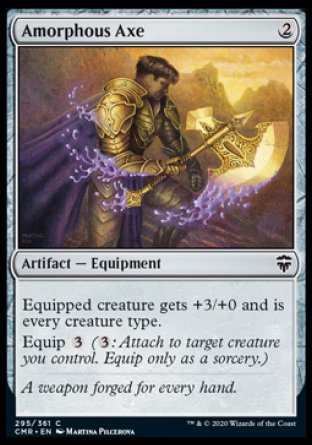 (295/361) Magic The Gathering Commander Legends Single: Amorphous Axe  Common