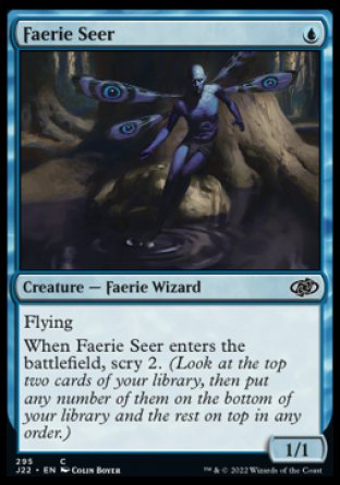 (295) Magic The Gathering Jumpstart 2022 Single: Faerie Seer  Common