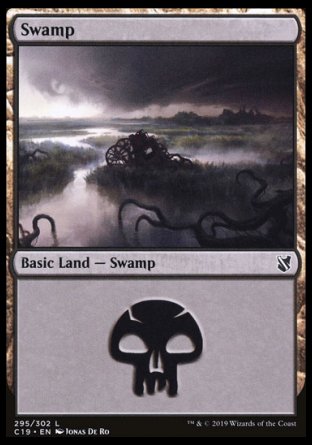 (295) Magic The Gathering Commander 2019 Single: Swamp (V.2)  Land