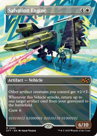 (295) Magic The Gathering Aetherdrift: Extras Single: Salvation Engine (V.1)  Mythic