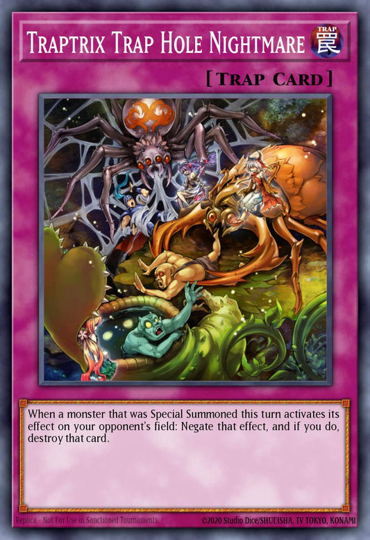 (110) YuGiOh TCG MP14: 2014 Mega-Tins Mega-Pack Single: Traptrix Trap Hole Nightmare  Super Rare
