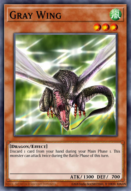 (156) YuGiOh TCG DB2: Dark Beginning 2 Single: Gray Wing  Common
