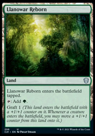 (296) Magic The Gathering Commander: Strixhaven Single: Llanowar Reborn  Uncommon
