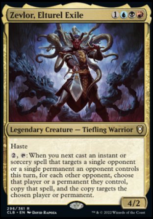 (296) Magic The Gathering Commander Legends: Battle for Baldur's Gate Single: Zevlor, Elturel Exile  Rare