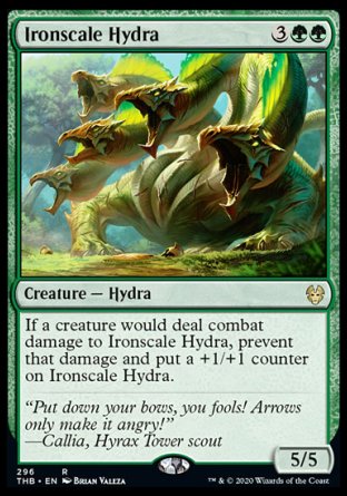 (296) Magic The Gathering Theros Beyond Death: Extras Single: Ironscale Hydra  Rare