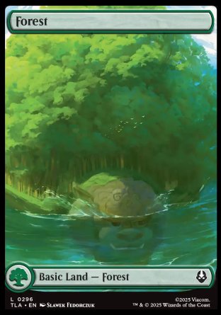 (296) Magic The Gathering Magic: The Gathering | Avatar: The Last Airbender Single: Forest (V.3) Holo Land