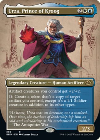 (296) Magic The Gathering The Brothers' War: Extras Single: Urza, Prince of Kroog Holo Rare