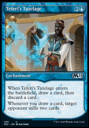 (296) Magic The Gathering Core 2021: Extras Single: Teferi's Tutelage  Uncommon