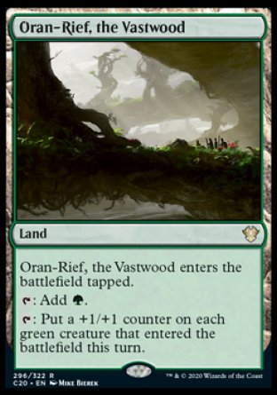 (296/322) Magic The Gathering Commander: Ikoria Single: Oran-Rief, the Vastwood  Rare