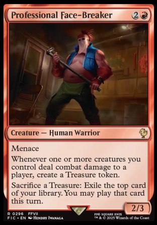 (296) Magic The Gathering Commander: Magic: The Gathering - FINAL FANTASY Single: Professional Face-Breaker  Rare
