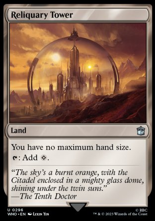 (296) Magic The Gathering Universes Beyond: Doctor Who Single: Reliquary Tower Holo Uncommon