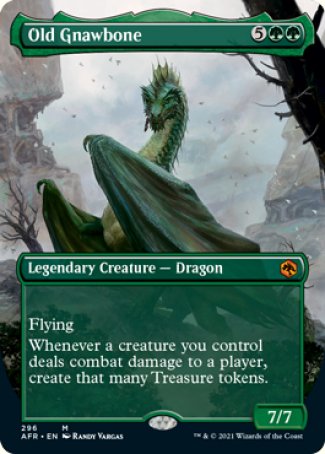 (296) Magic The Gathering Adventures in the Forgotten Realms: Extras Single: Old Gnawbone  Mythic