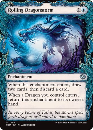 (296) Magic The Gathering Tarkir: Dragonstorm: Extras Single: Roiling Dragonstorm Holo Uncommon