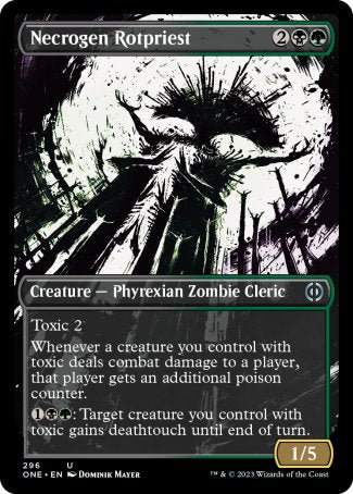 (296) Magic The Gathering Phyrexia: All Will Be One: Extras Single: Necrogen Rotpriest (V.1) Holo Uncommon