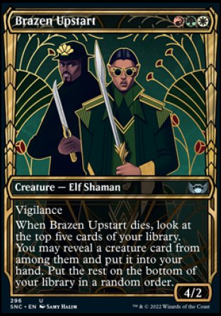 (296) Magic The Gathering Streets of New Capenna: Extras Single: Brazen Upstart (V.1)  Uncommon
