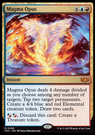 (296) Magic The Gathering Commander: Tarkir: Dragonstorm Single: Magma Opus  Mythic