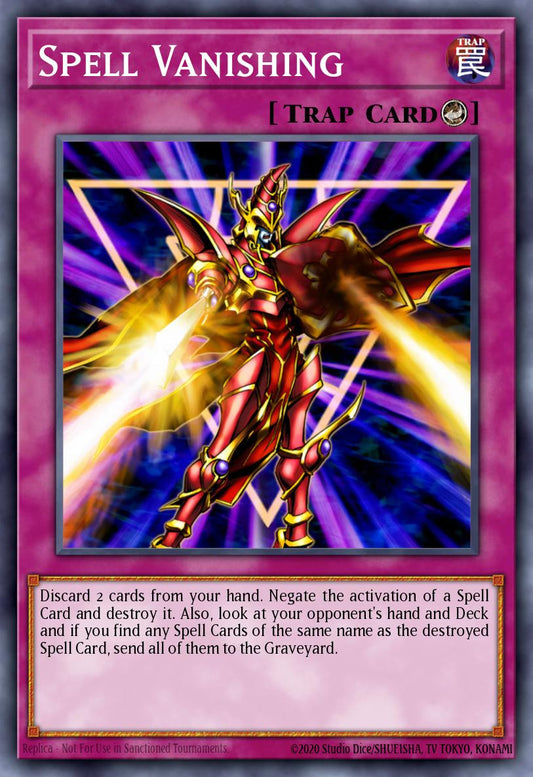 (EN101) YuGiOh TCG DCR: Dark Crisis Single: Spell Vanishing (V.2 - Super Rare)  Super Rare