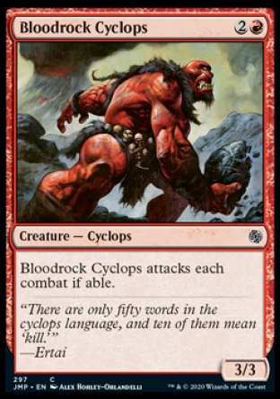 (297) Magic The Gathering Jumpstart Single: Bloodrock Cyclops  Common