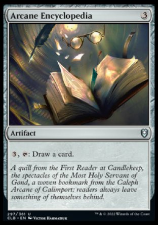 (297) Magic The Gathering Commander Legends: Battle for Baldur's Gate Single: Arcane Encyclopedia  Uncommon