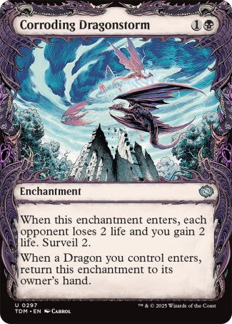 (297) Magic The Gathering Tarkir: Dragonstorm: Extras Single: Corroding Dragonstorm Holo Uncommon