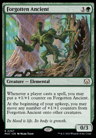 (297) Magic The Gathering Commander: March of the Machine Single: Forgotten Ancient  Rare