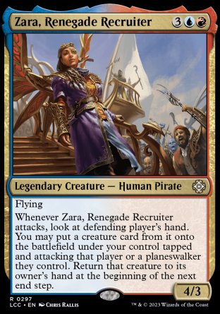 (297) Magic The Gathering Commander: The Lost Caverns of Ixalan Single: Zara, Renegade Recruiter  Rare