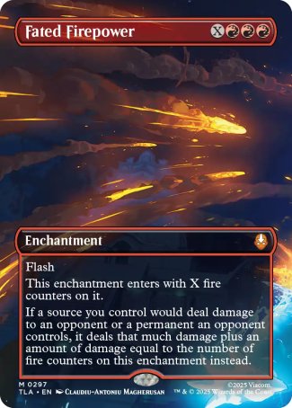 (297) Magic The Gathering Magic: The Gathering | Avatar: The Last Airbender: Extras Single: Fated Firepower (V.1) Holo Mythic