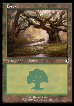 (297) Magic The Gathering Innistrad Remastered Single: Forest (V.2)  Land