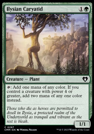 (297) Magic The Gathering Commander Masters Single: Ilysian Caryatid Holo Common