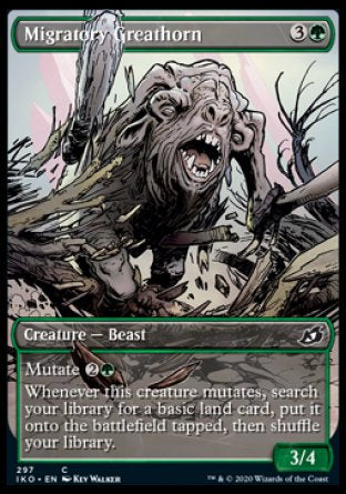 (297) Magic The Gathering Ikoria: Lair of Behemoths: Extras Single: Migratory Greathorn  Common