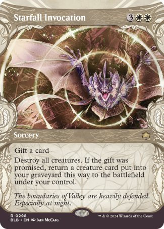 (298) Magic The Gathering Bloomburrow: Extras Single: Starfall Invocation Holo Rare